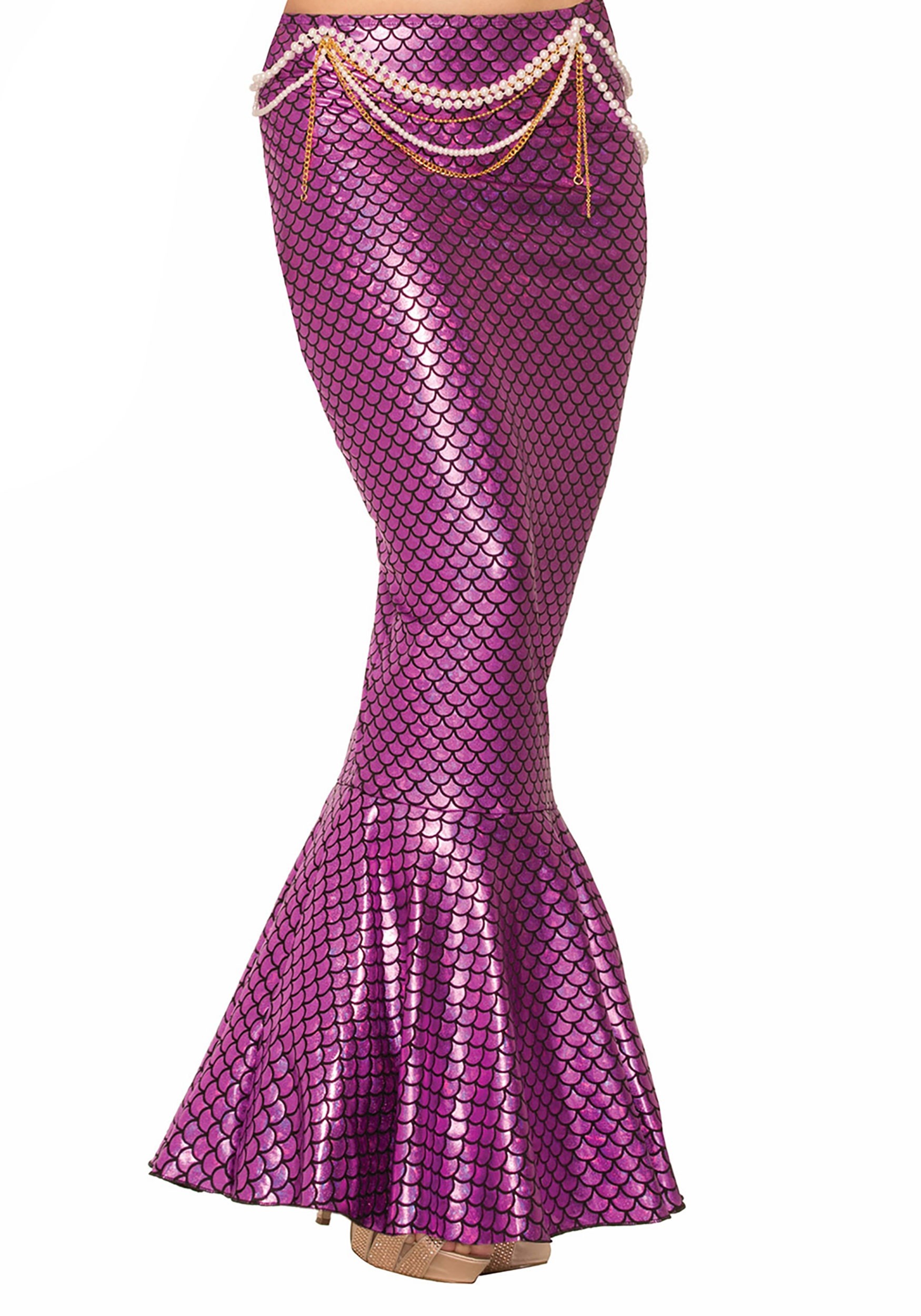 Women's Pink Mermaid Fin Skirt Costume
