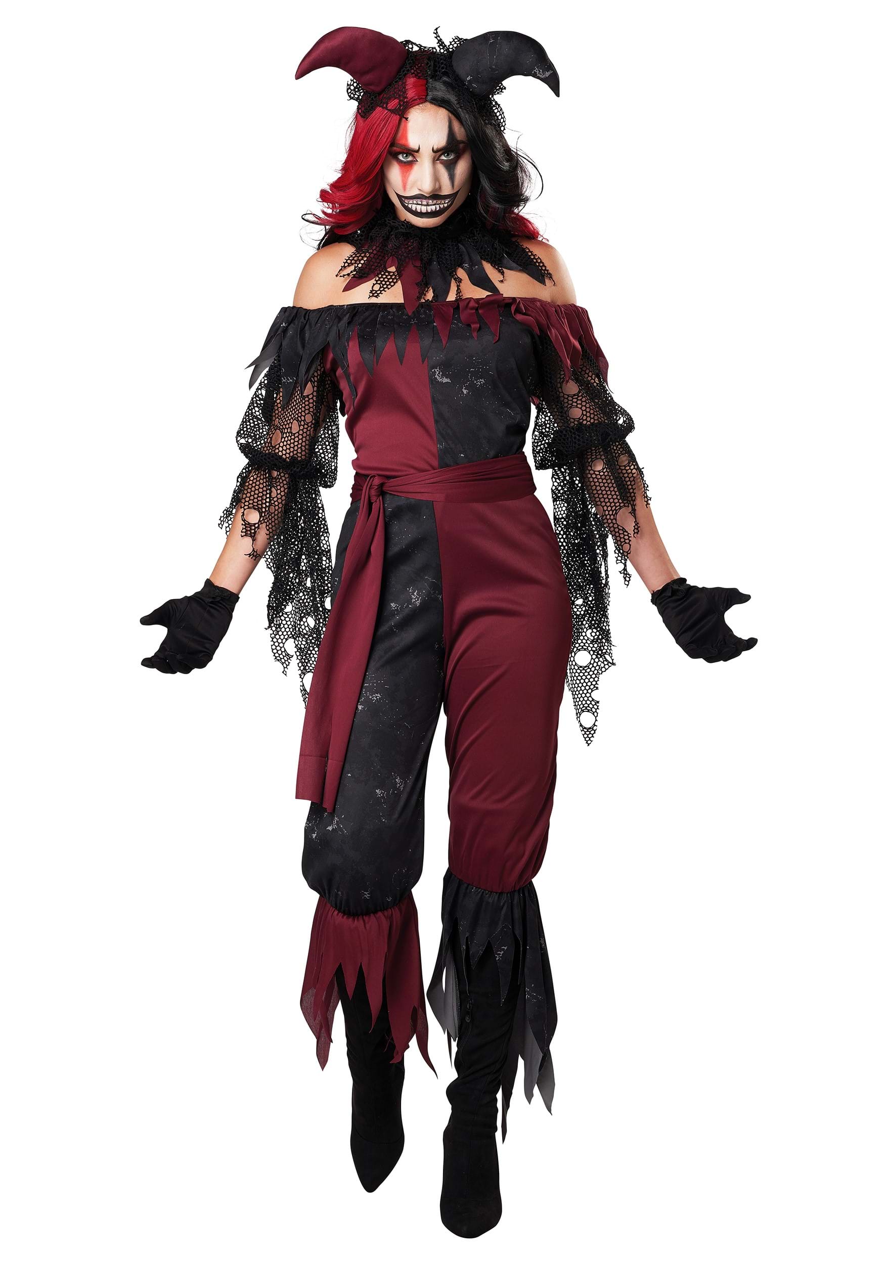 Women’s Plus Size Psycho Jester Costume