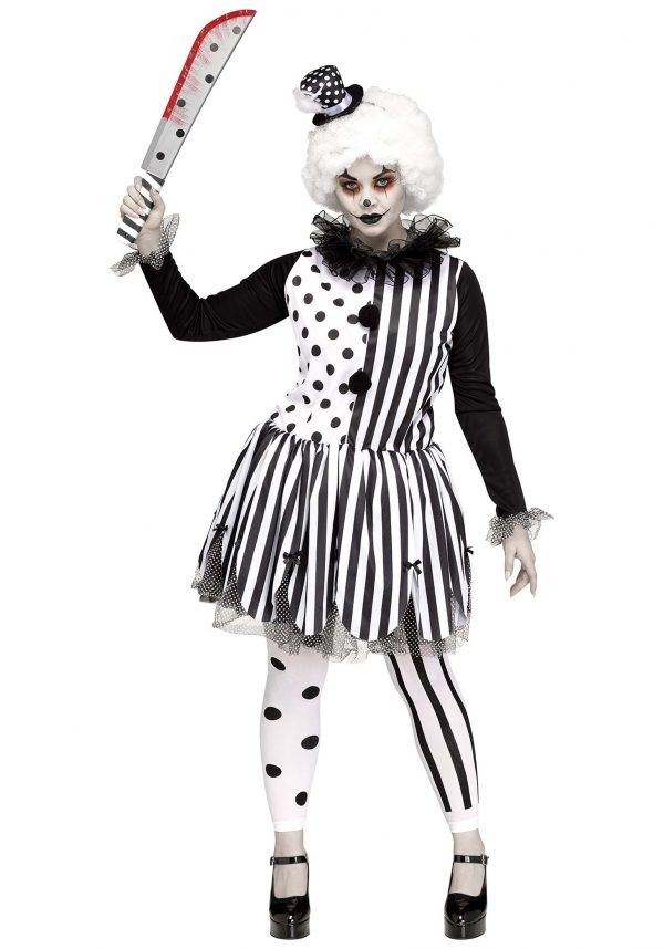 Women's Plus Size Killer Clown Costume