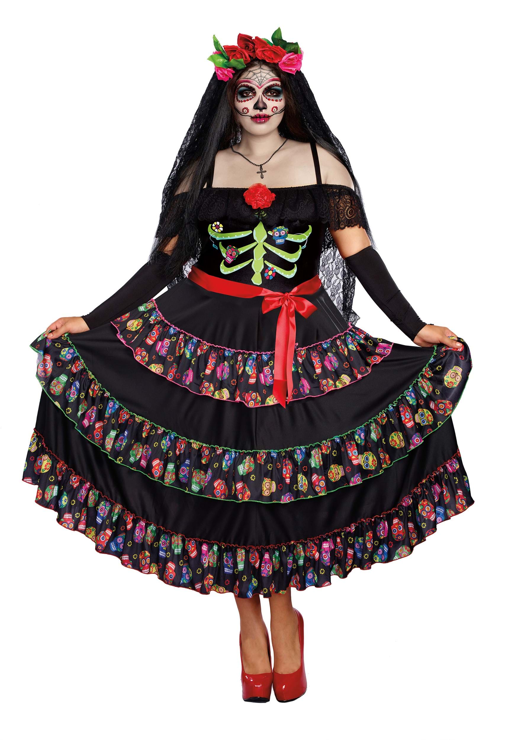 Women’s Plus Size Lady of the Dead Costume