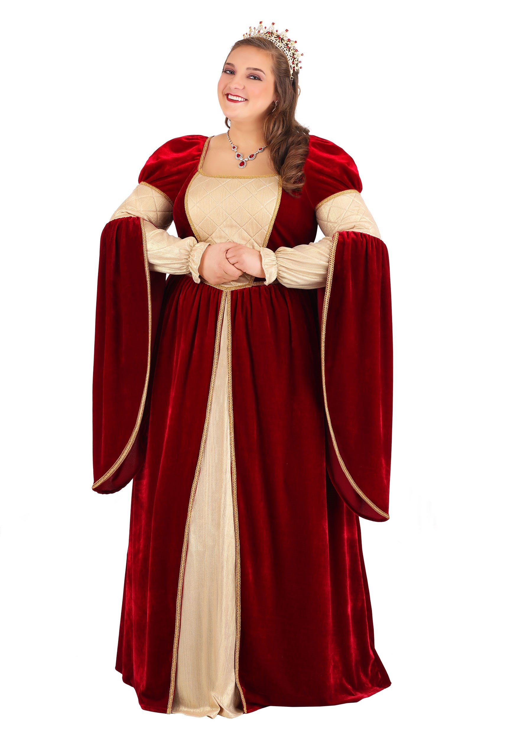 Women’s Plus Size Regal Renaissance Queen Costume