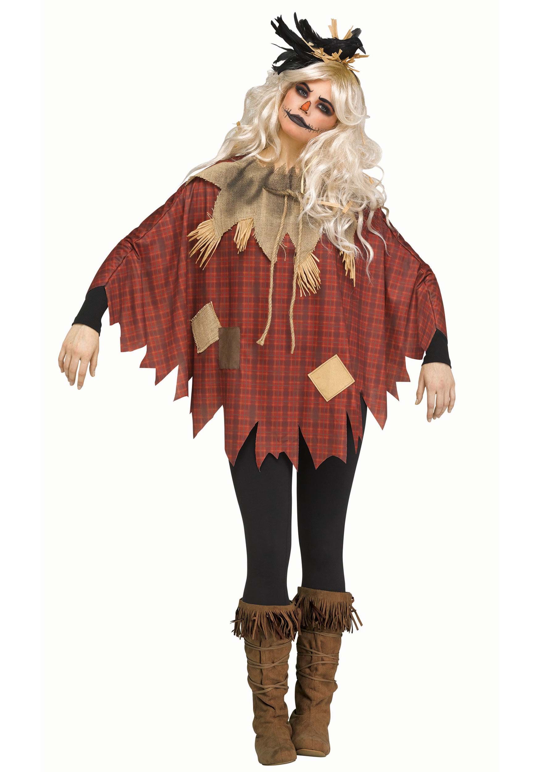 Women's Plus Size Scarecrow Poncho