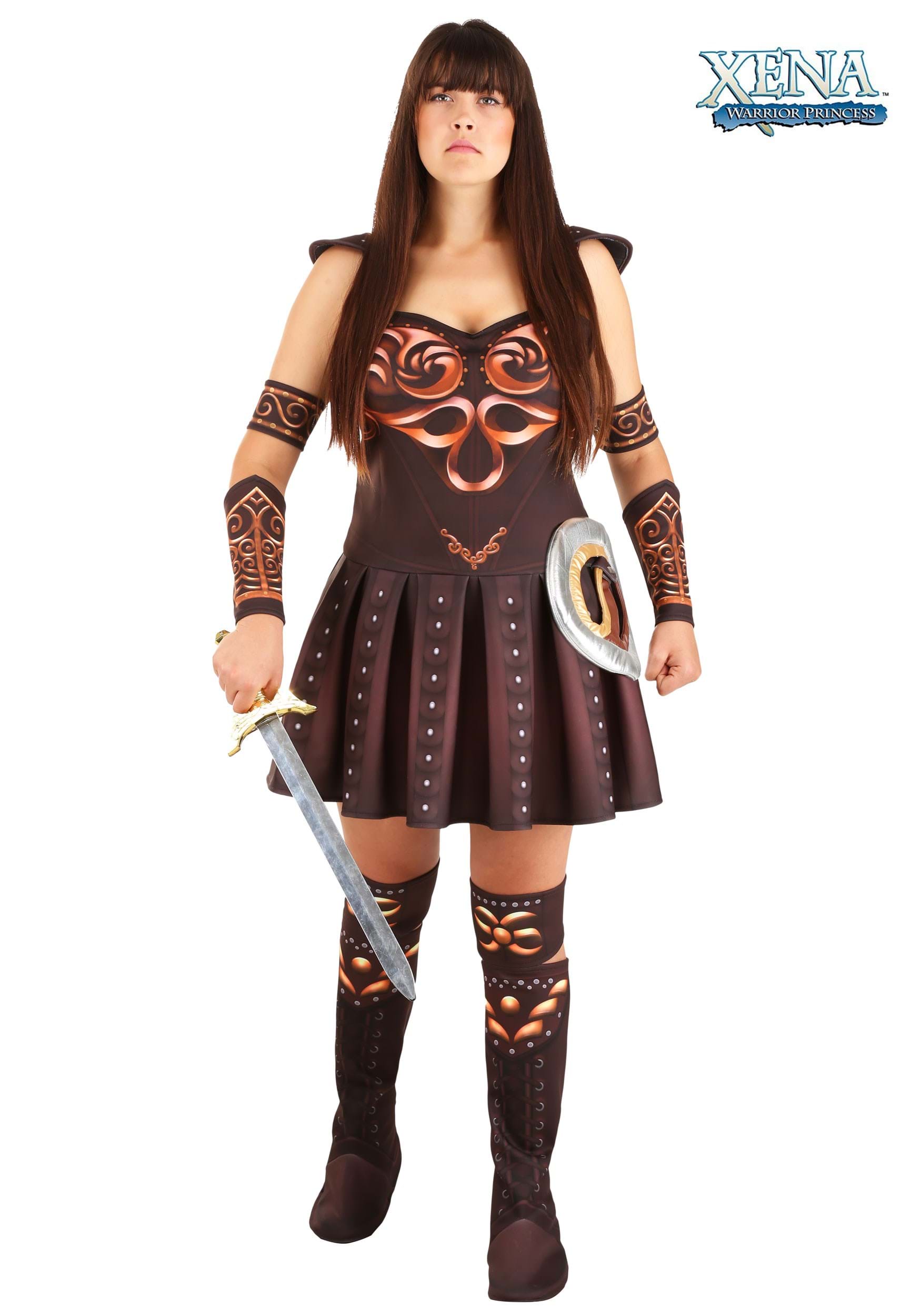 Women’s Plus Size Xena Warrior Princess Costume