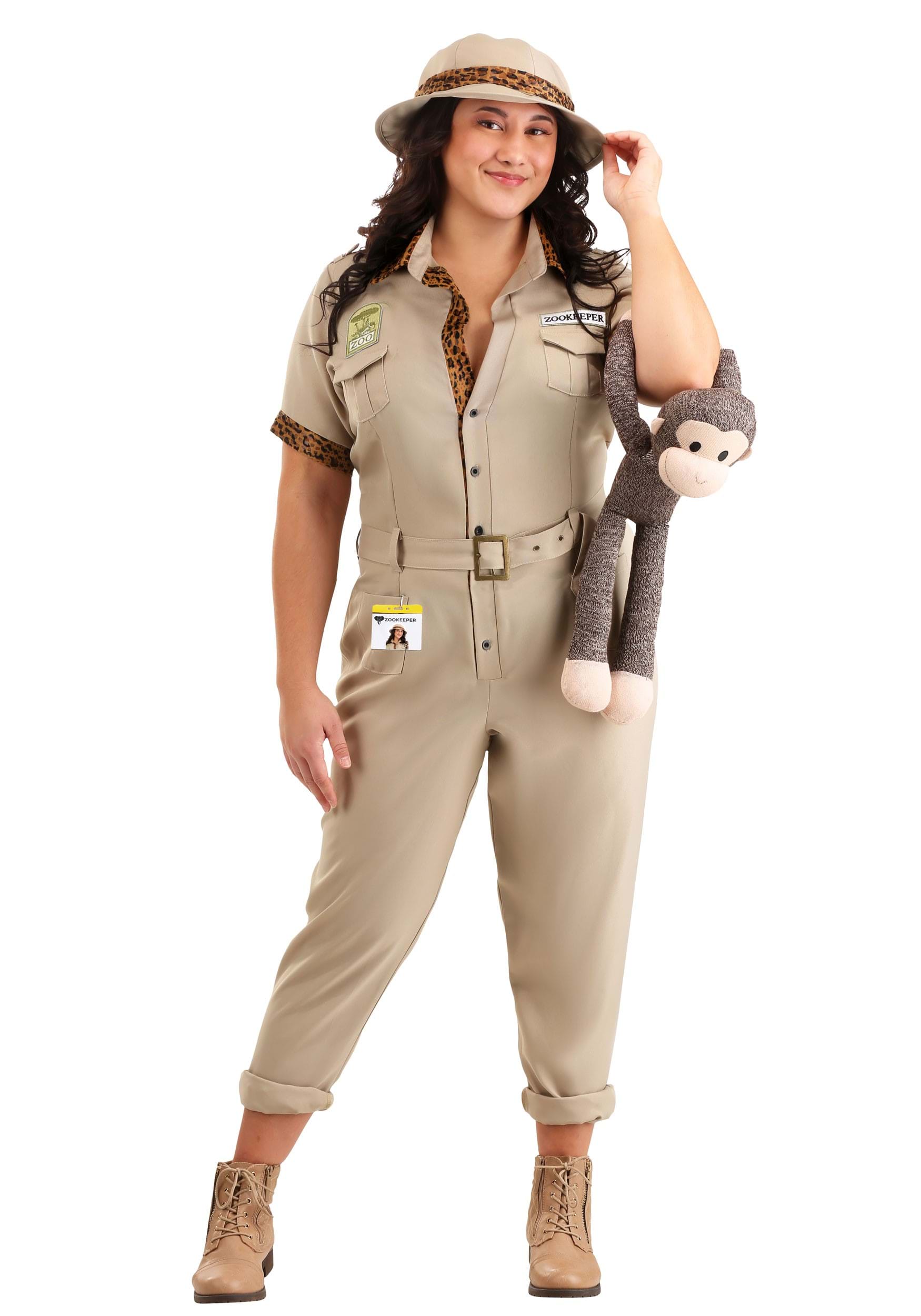 Women’s Plus Size Zookeeper Costume