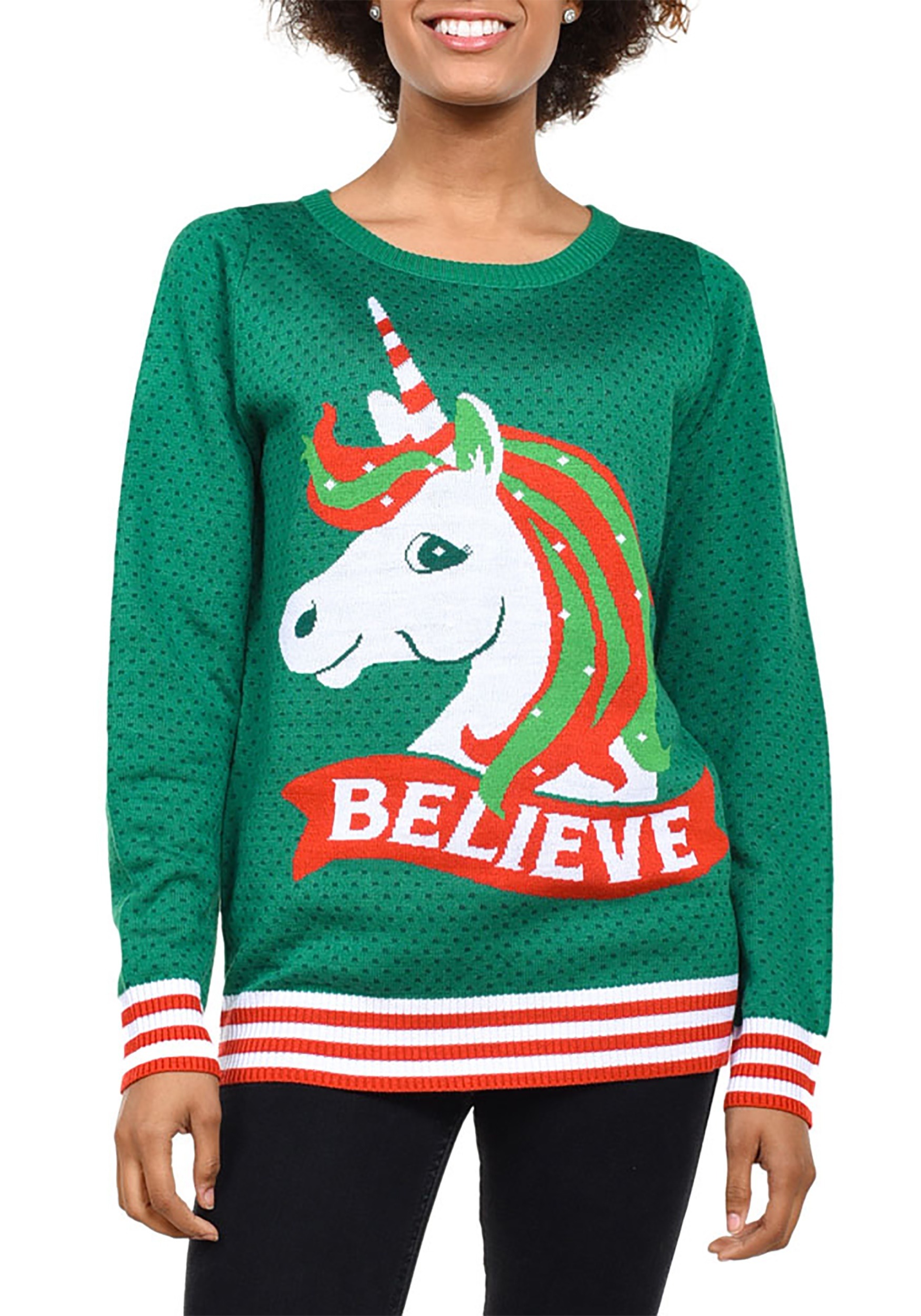 Women’s Tipsy Elves Unicorn Ugly Christmas Sweater