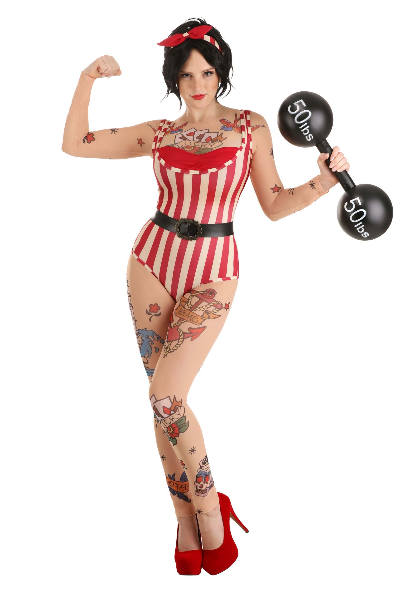 Women’s Vintage Strong Woman Costume