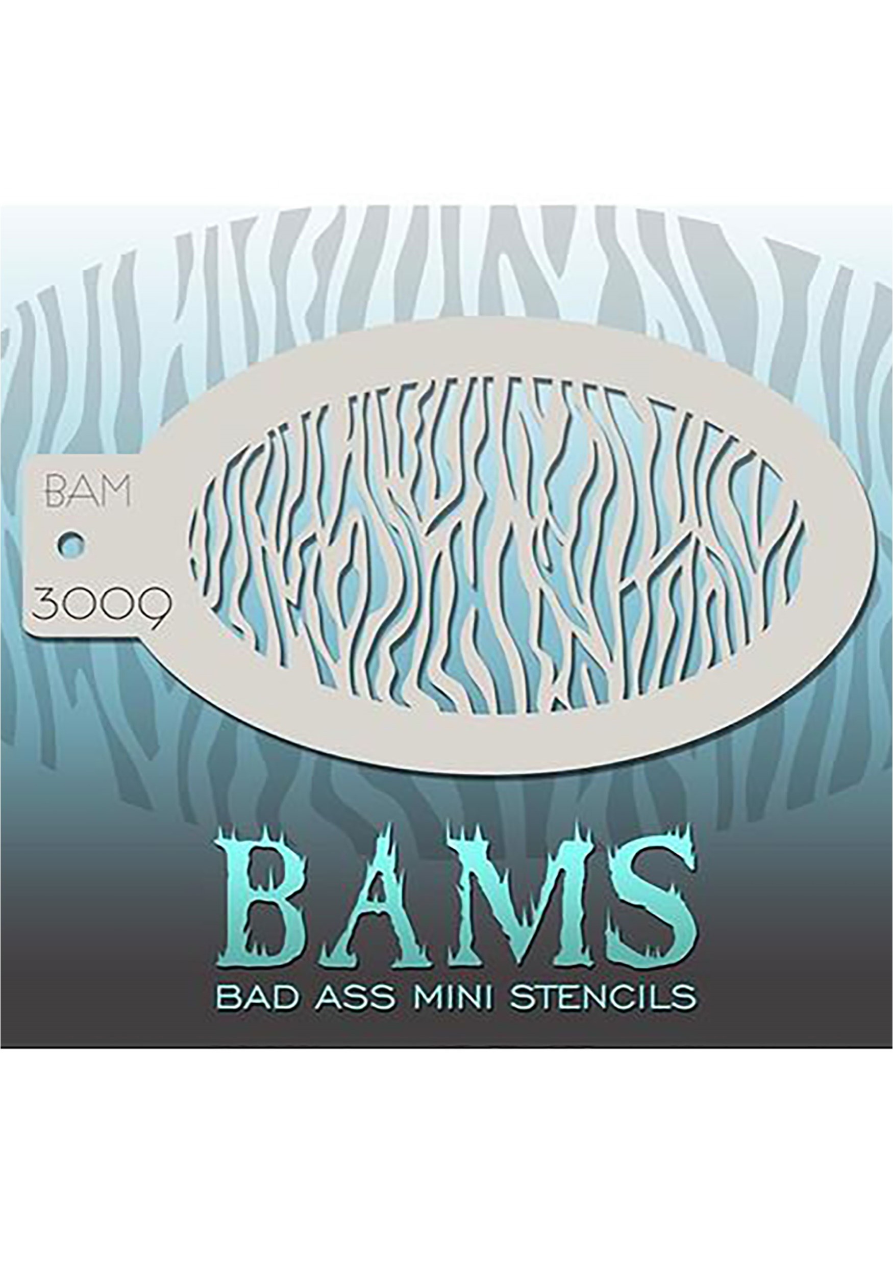BAMS Zebra Makeup Stencil
